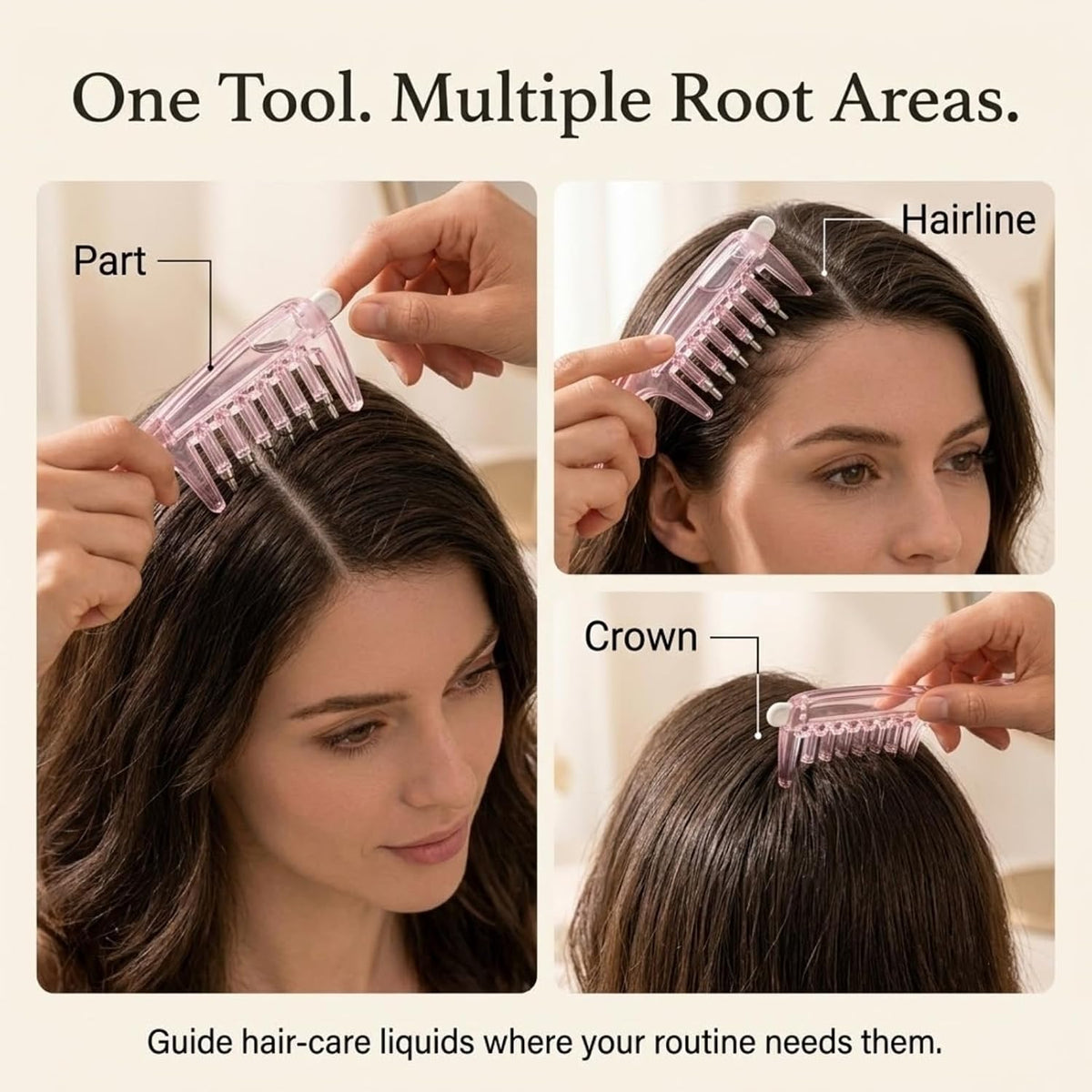 🔥Crystal Roller Scalp Oil Applicator Comb