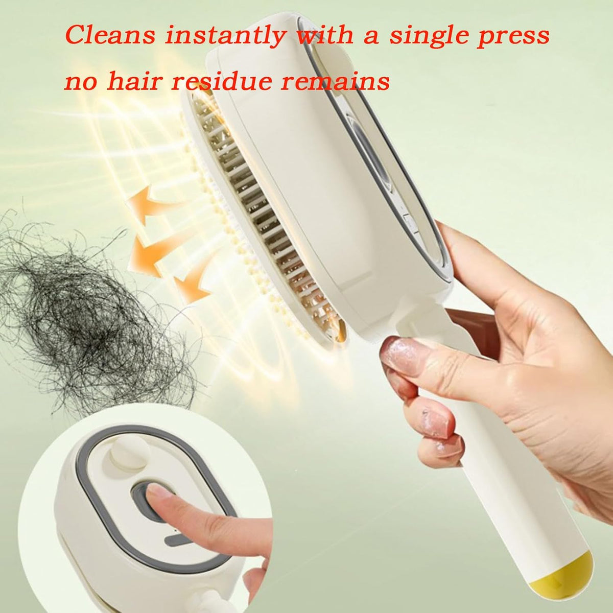 2-in-1 Electric Steam Brush – Misting Hair Brush with Water Spray & Vibration