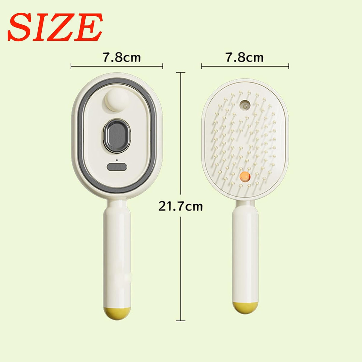 2-in-1 Electric Steam Brush – Misting Hair Brush with Water Spray & Vibration
