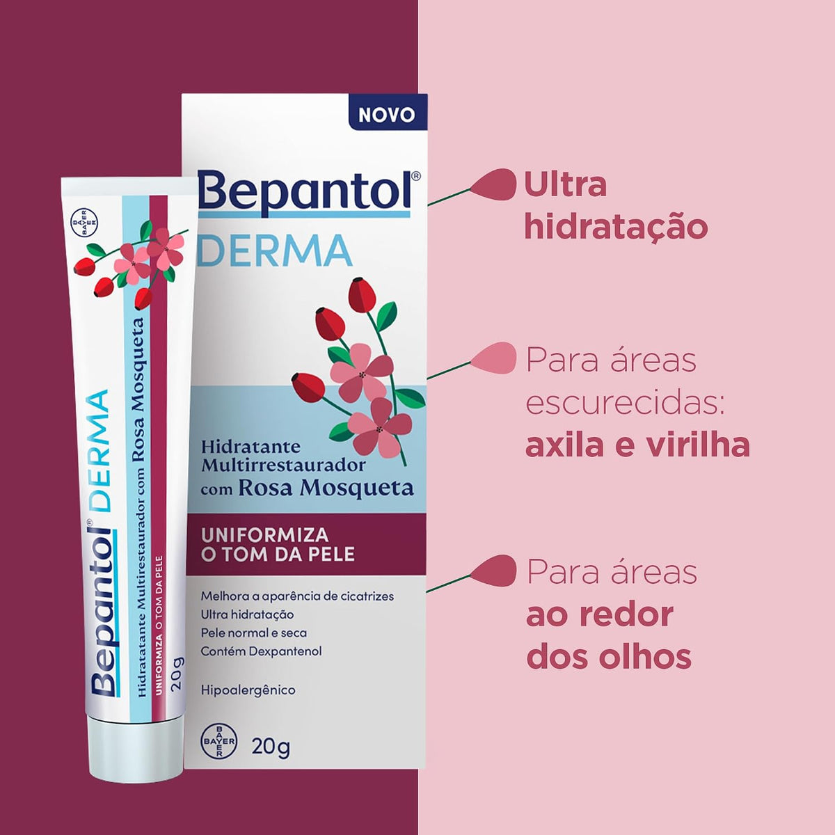 Bepantol Derma Rosehip Multi-Restorative Moisturizer 20g