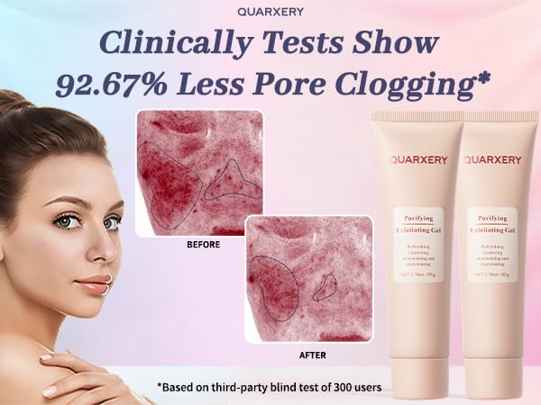 QUARXERY Purifying Exfoliating Gel - Gentle Face & Body Cleanser