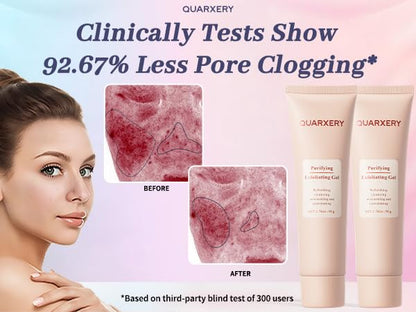 QUARXERY Purifying Exfoliating Gel - Gentle Face & Body Cleanser