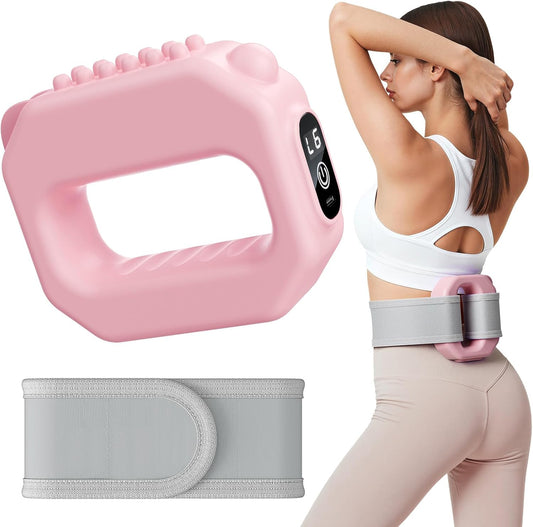Fascia Ring Massager, Adjustable 6-Level Vibration for Home Gym Use