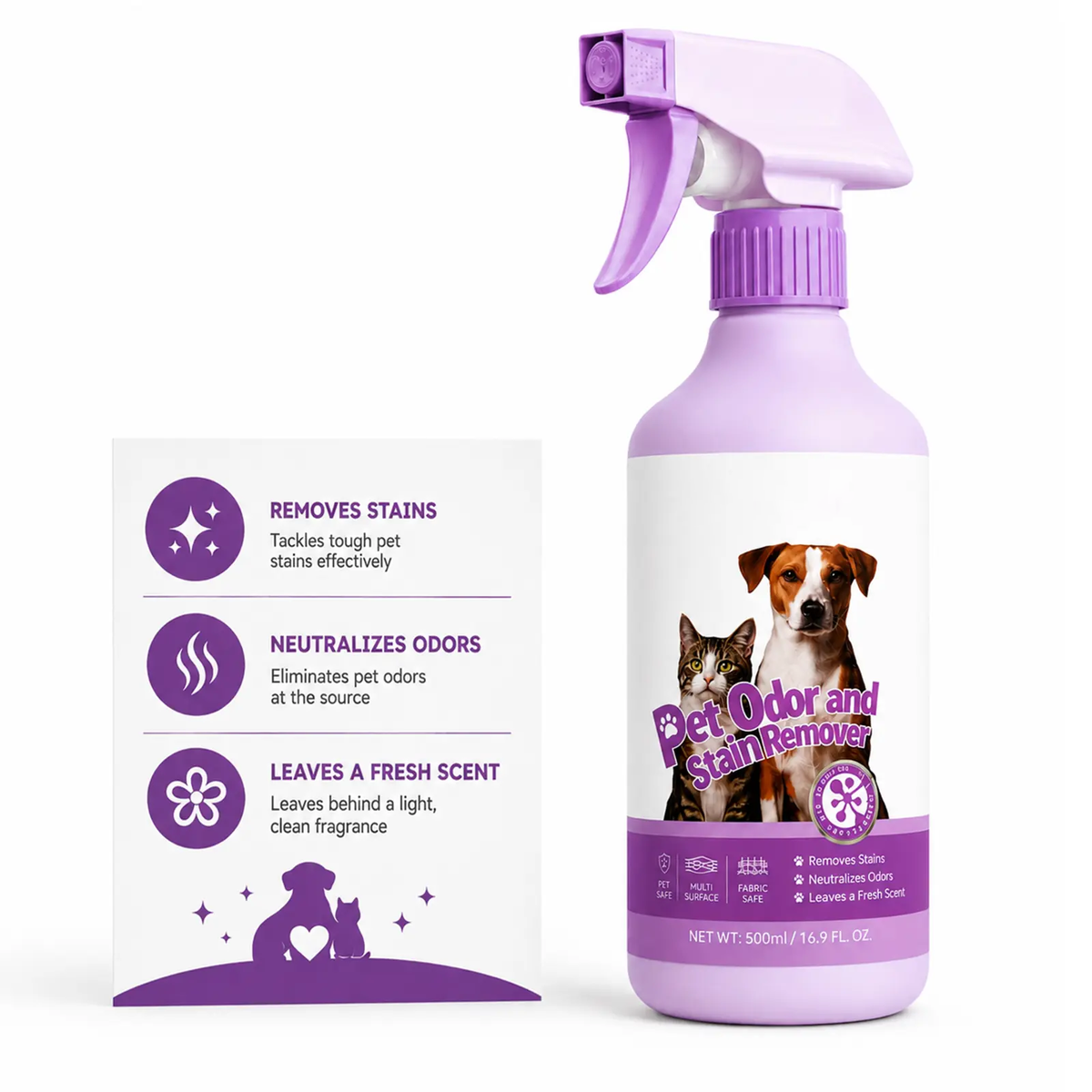 Pet Odor Eliminator & Stain Remover Spray