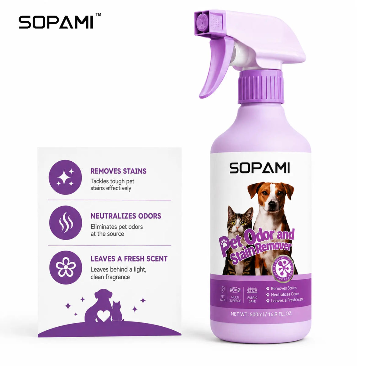 Pet Odor Eliminator & Stain Remover Spray