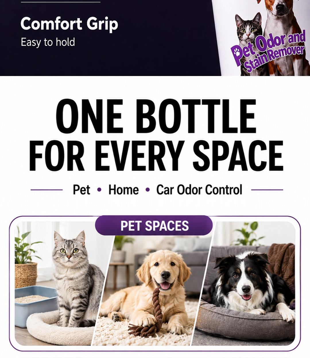 Pet Odor Eliminator & Stain Remover Spray