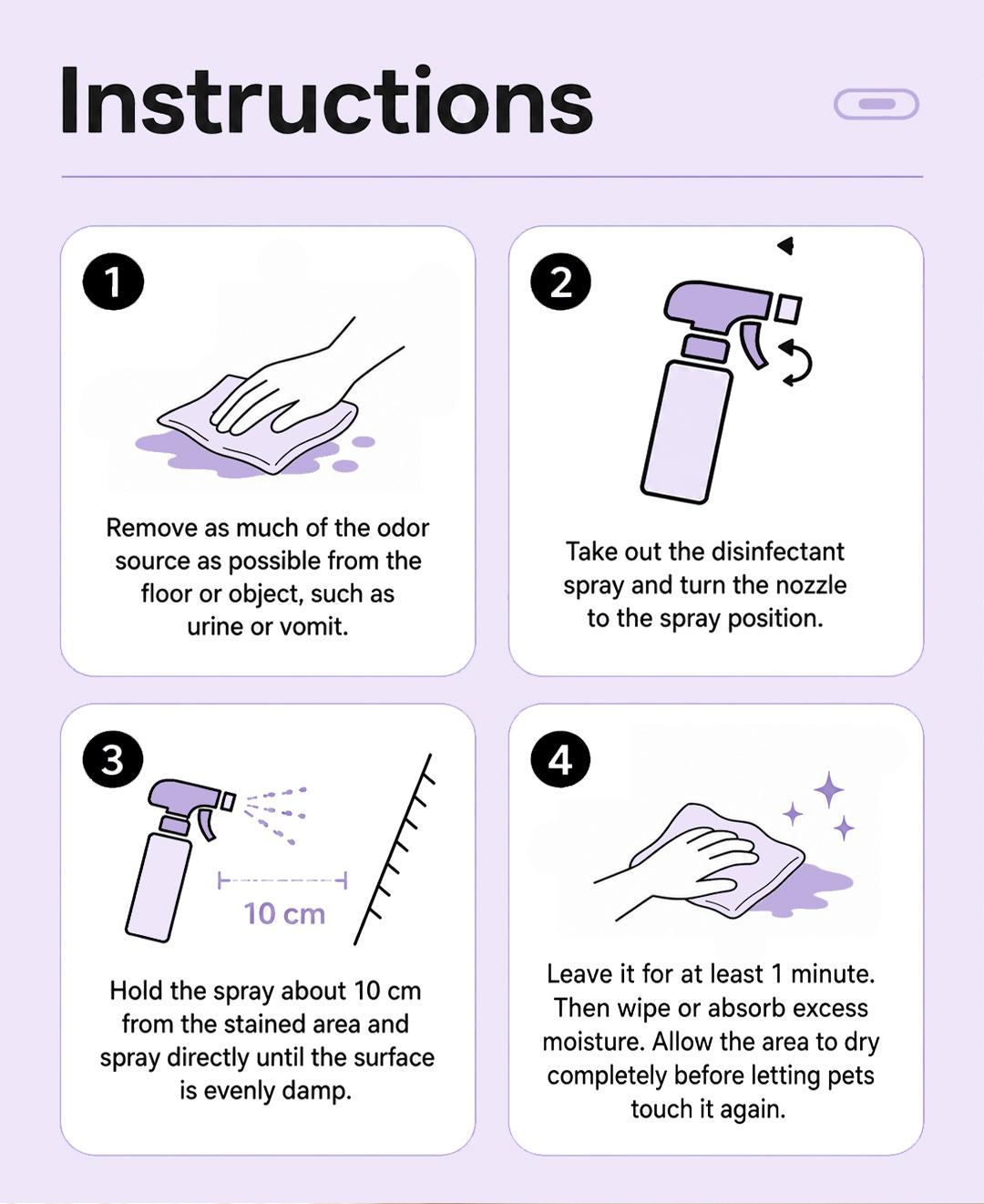 Pet Odor Eliminator & Stain Remover Spray