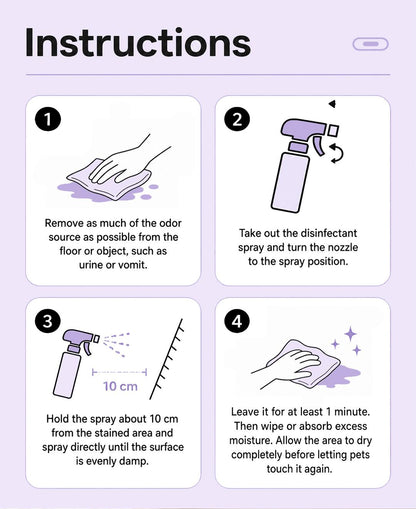 Pet Odor Eliminator & Stain Remover Spray
