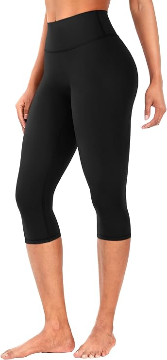 Womens Workout Capri Leggings Hidden Scrunch Gym Yoga Pants