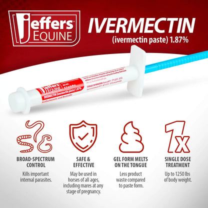 ❤️ Broad-Spectrum Horse Dewormer Gel – Ivermectin 1.87%