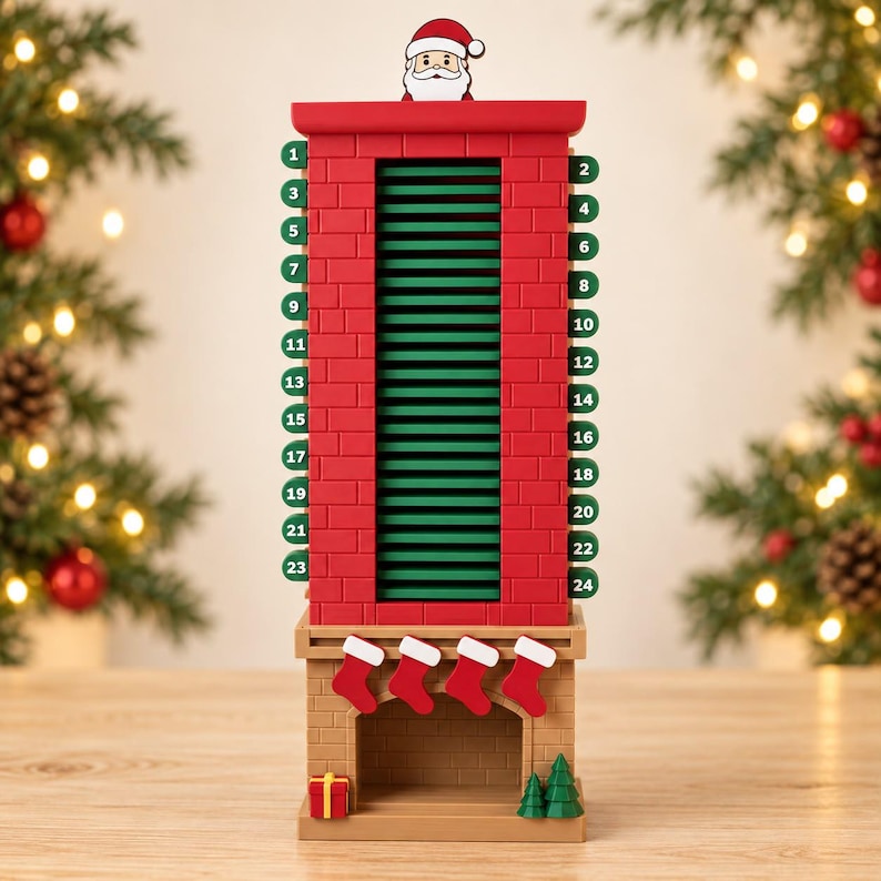 Santa Chimney Advent Calendar