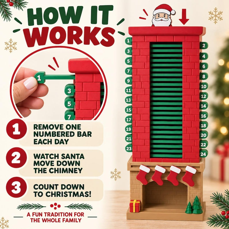 Santa Chimney Advent Calendar