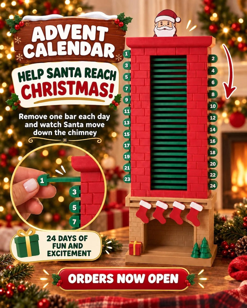Santa Chimney Advent Calendar