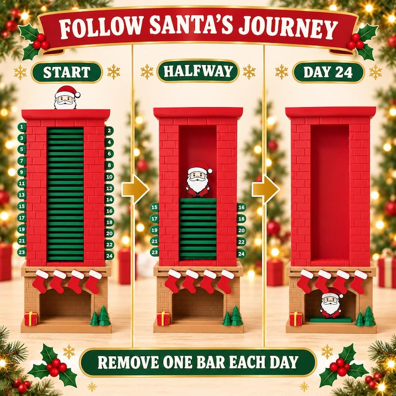 Santa Chimney Advent Calendar