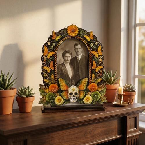 ❤️Traditional Day of the Dead Wooden Photo Frame Decor