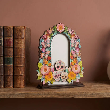 ❤️Traditional Day of the Dead Wooden Photo Frame Decor