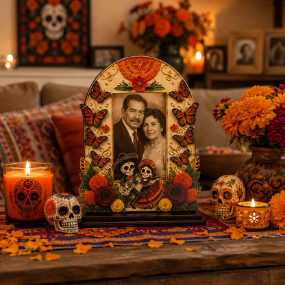 ❤️Traditional Day of the Dead Wooden Photo Frame Decor