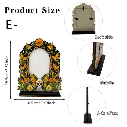 ❤️Traditional Day of the Dead Wooden Photo Frame Decor