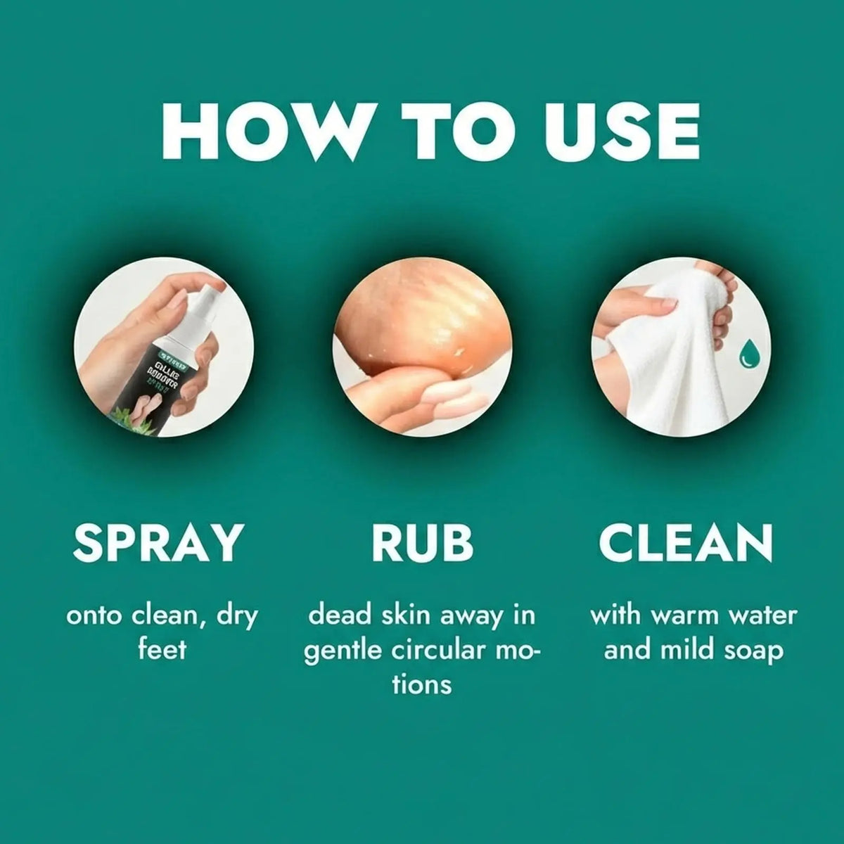 🎀Callus Remover Spray – Foot Exfoliating Spray for Dry & Cracked Heels