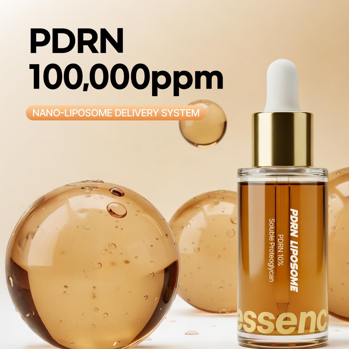 🎉Essenciel PDRN Serum, 100,000 PPM 10% PDRN Salmon DNA Nano Liposome Korean Facial Ampoule