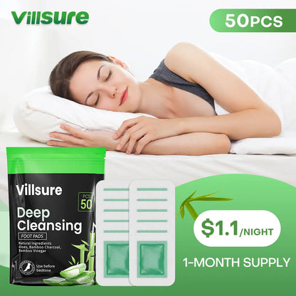 🎀Deep Cleansing Foot Pads – 30/50 Patches Natural Foot Detox