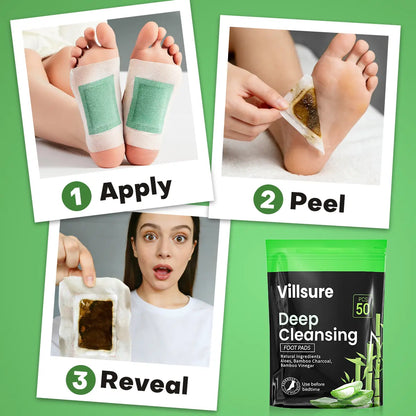 🎀Deep Cleansing Foot Pads – 30/50 Patches Natural Foot Detox