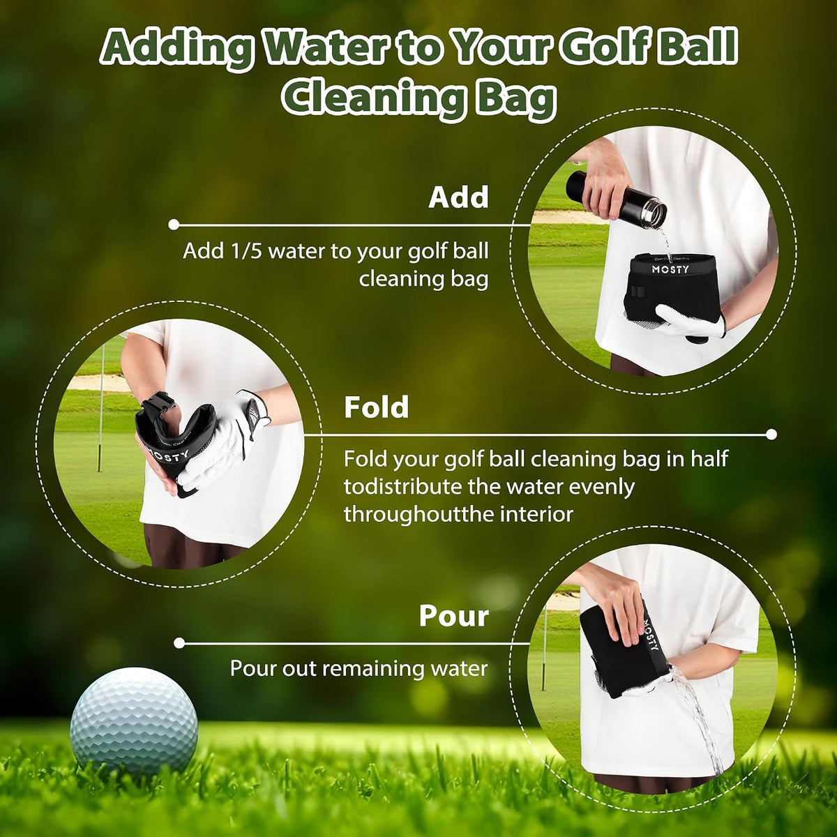 Golf Club & Ball Cleaner Bag
