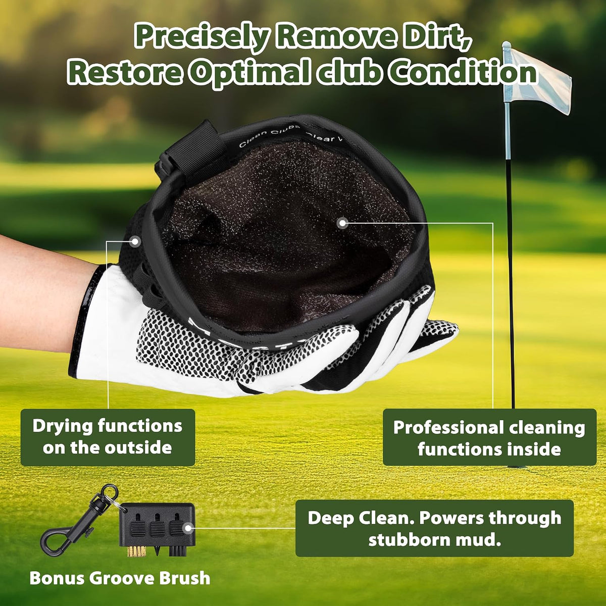 Golf Club & Ball Cleaner Bag