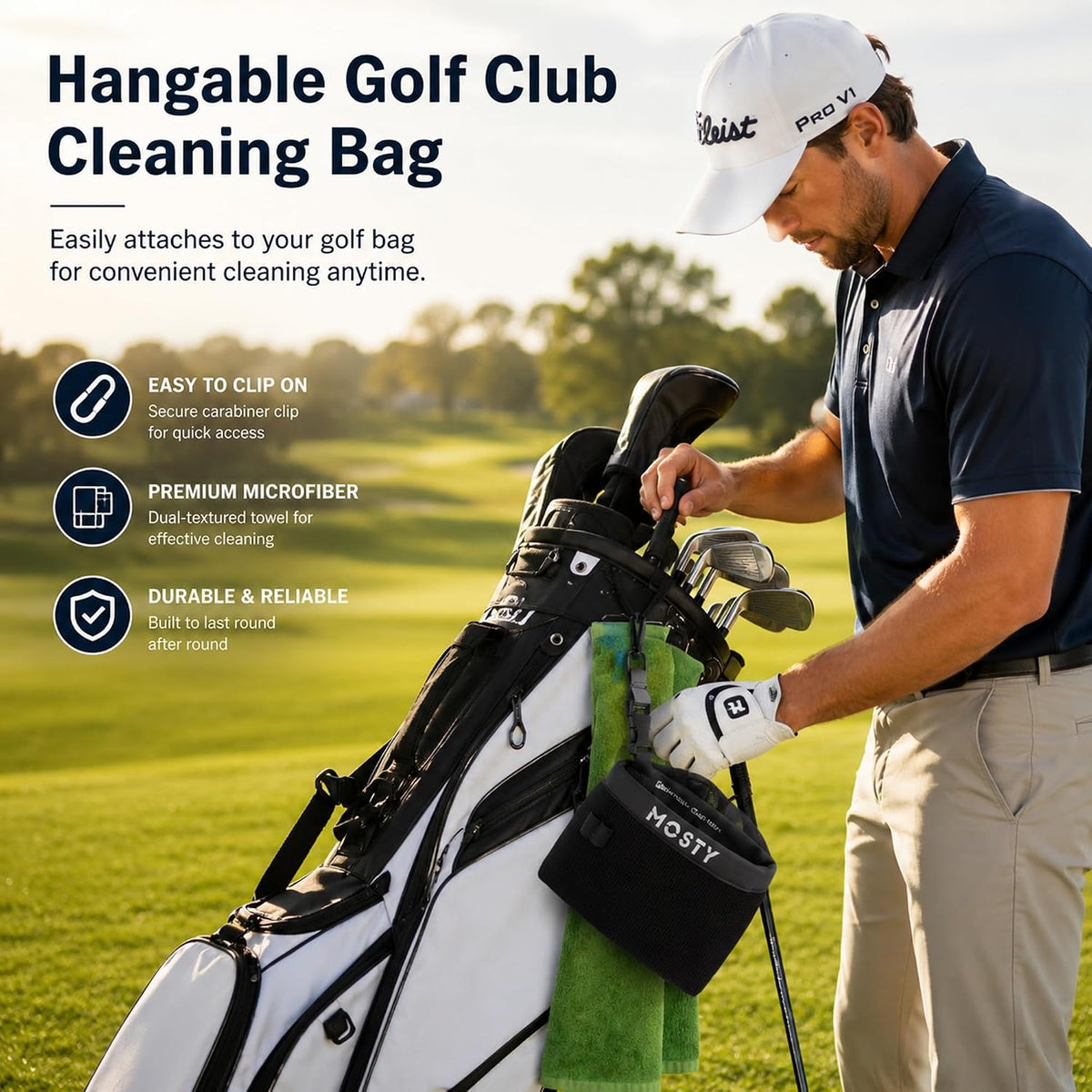 Golf Club & Ball Cleaner Bag