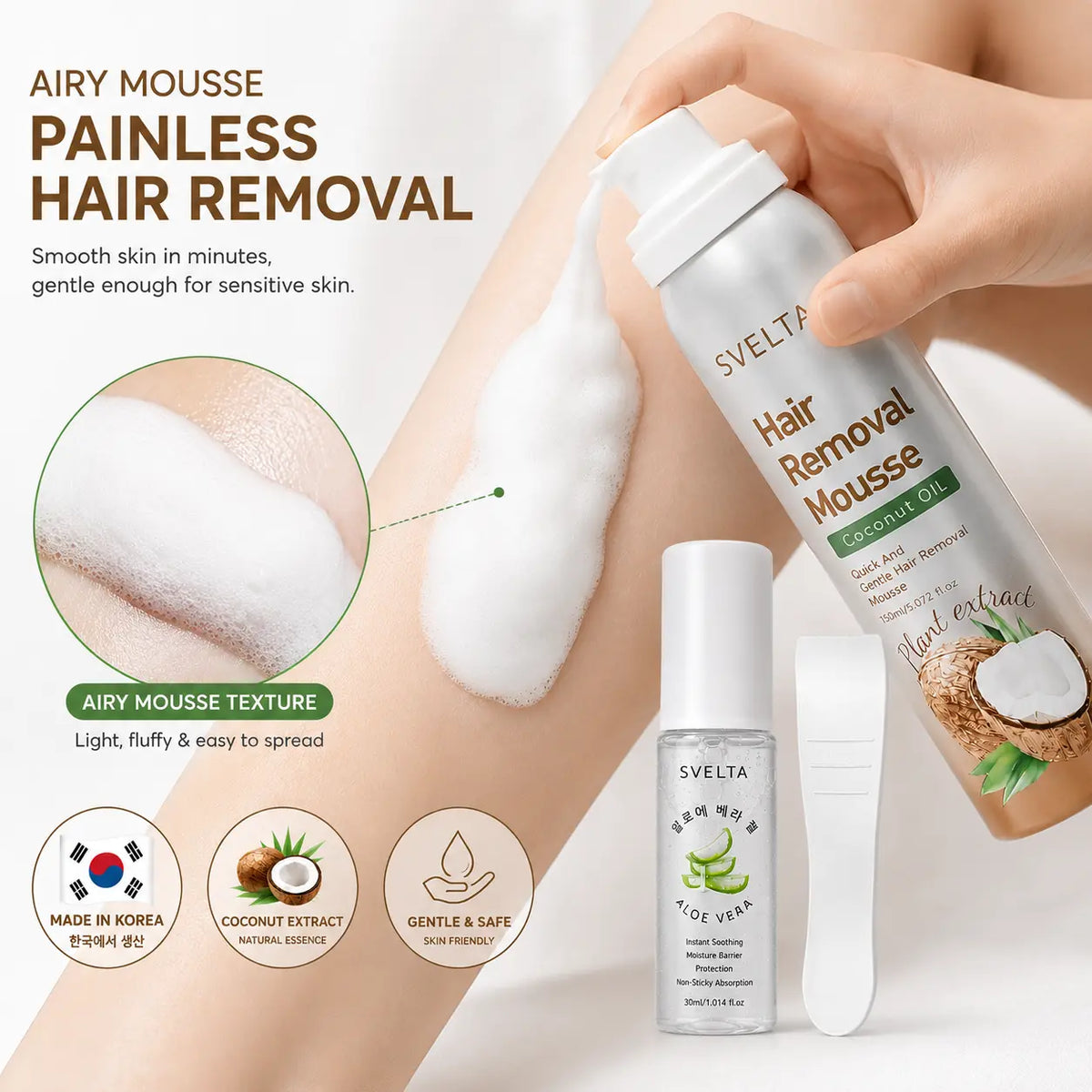 ❤️Bikini & Body Hair Removal Mousse – Gentle, Fast & Easy