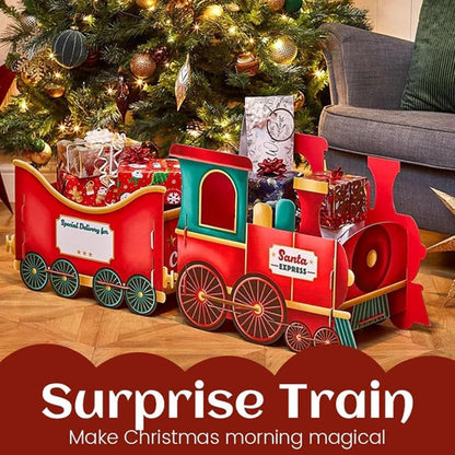 🎀Christmas Train Gift Box – DIY Santa's Gift Train, Deliver Holiday Cheer in Style
