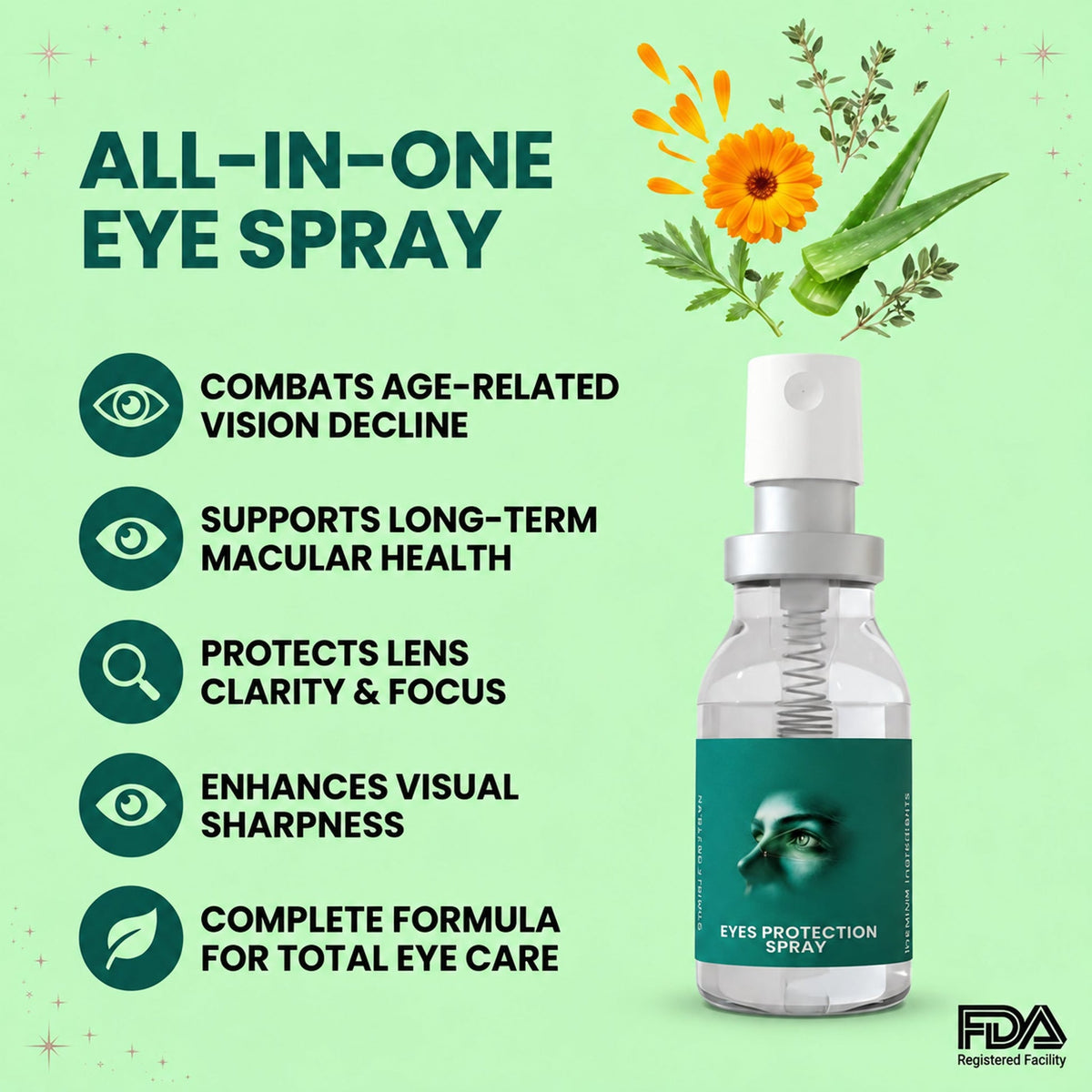 🎀Eye Spray Moisturizing Liquid – Quick Absorbing Moisturizing Eyelid Cleanser