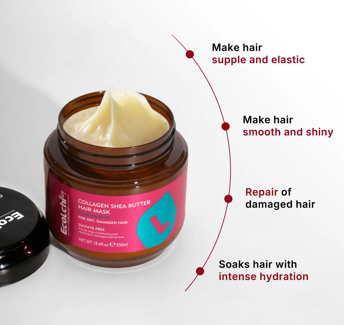 ❤️Deep Repair Collagen + Shea Butter Hair Mask – 550ml