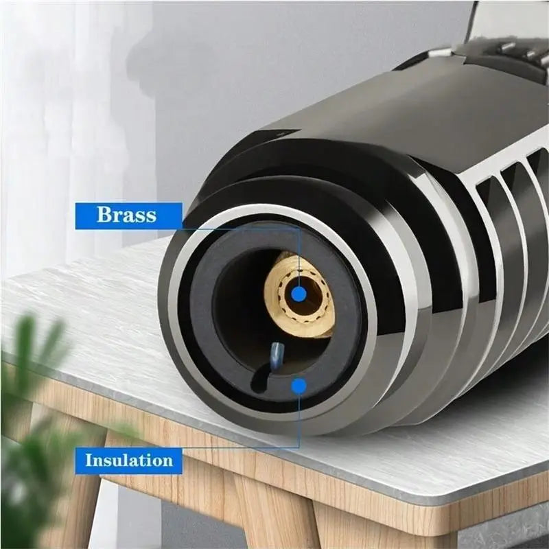 ❤️1800°C Windproof Butane Torch – Powerful Blue Flame