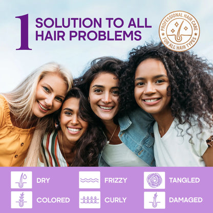 🎀Hydrating Hair Serum – Leave-In Conditioner with Keratin, Biotin, Castor & Rosemary Oils