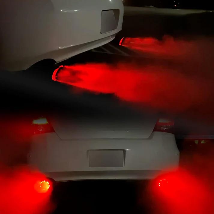 ❤️Carbon Fiber LED Exhaust Tip – Heat-Resistant Custom Glow