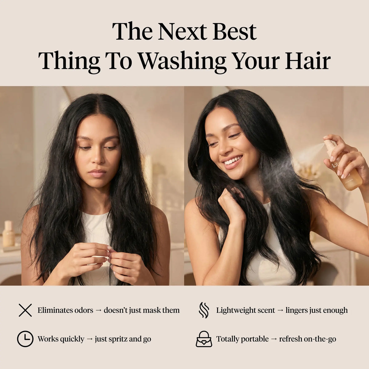 🎉Kitsch Warm Sugar Hair Perfume - Fresh Hair No Wash Spray