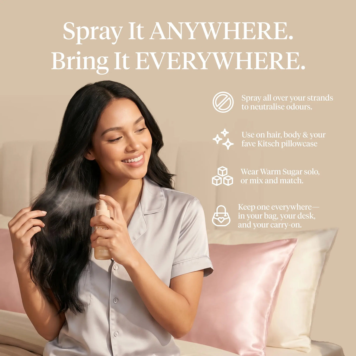 🎉Kitsch Warm Sugar Hair Perfume - Fresh Hair No Wash Spray