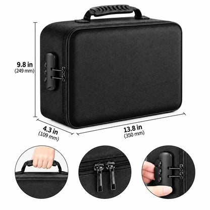 🎀5200°F Fireproof Document Bag with Lock – Silicone-Coated 3-Layer Water-Resistant File Organizer
