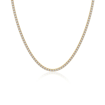 🎀Tewiky Tennis Necklace for Women – 14K Gold Plated / Sterling Silver Cubic Zirconia Choker
