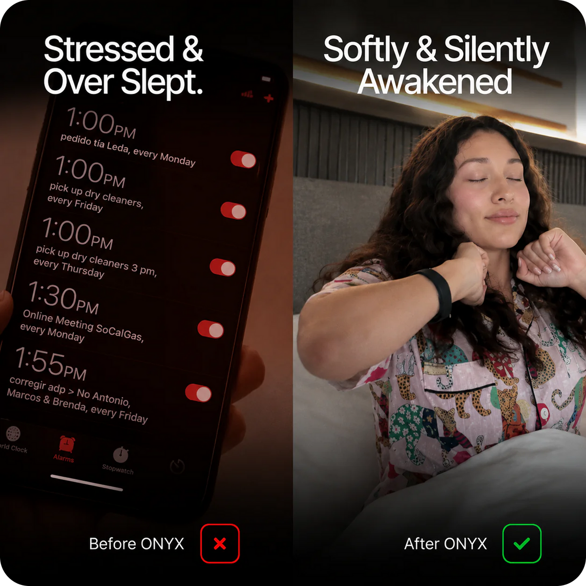 ❤️Silent Vibration Alarm Band for Heavy Sleepers