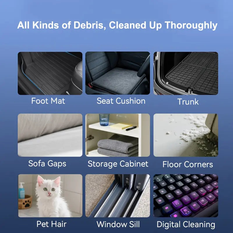 ❤️6-Speed Turbo Cordless Air Duster – Powerful Cleaning Anywhere