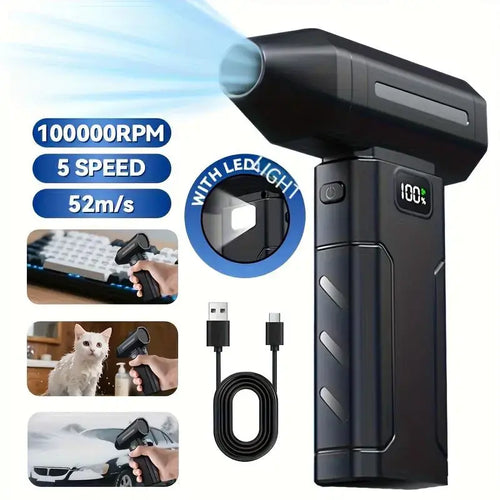 ❤️6-Speed Turbo Cordless Air Duster – Powerful Cleaning Anywhere