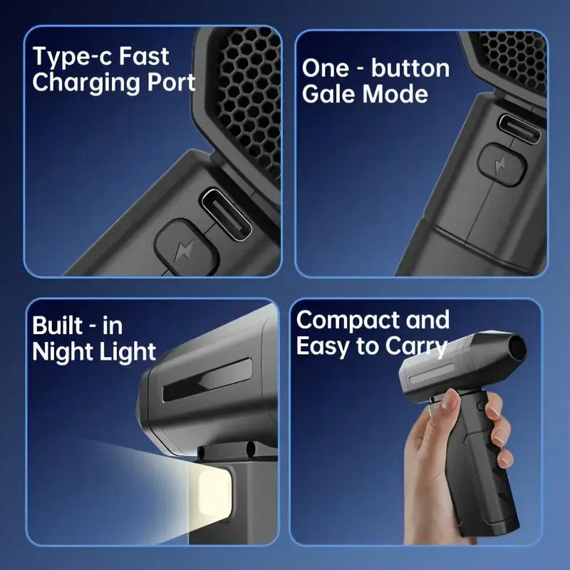 ❤️6-Speed Turbo Cordless Air Duster – Powerful Cleaning Anywhere