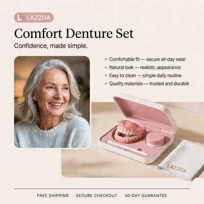 ❤️Custom-Fit Denture Set for a Complete Smile
