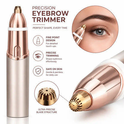 ❤️2-in-1 Rechargeable Facial & Eyebrow Trimmer