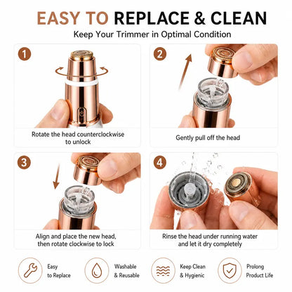 ❤️2-in-1 Rechargeable Facial & Eyebrow Trimmer