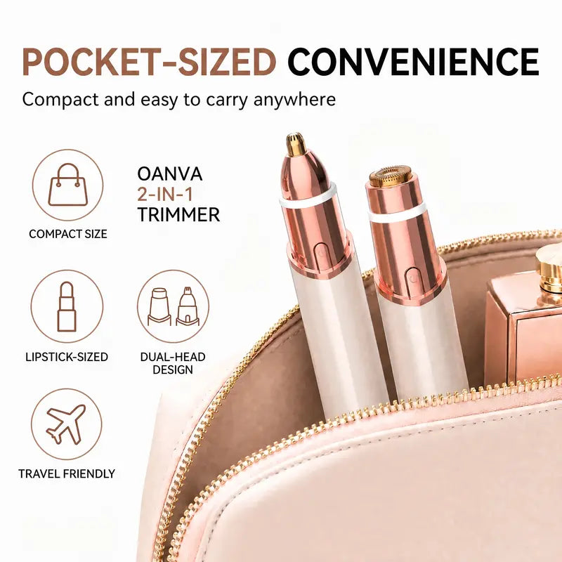 ❤️2-in-1 Rechargeable Facial & Eyebrow Trimmer