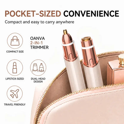 ❤️2-in-1 Rechargeable Facial & Eyebrow Trimmer