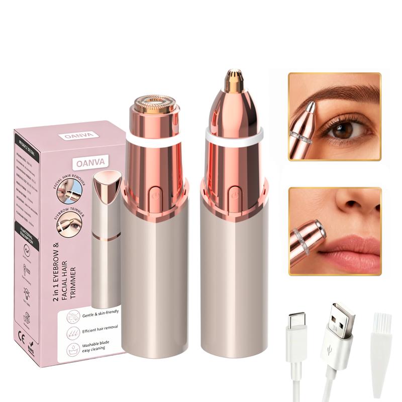 ❤️2-in-1 Rechargeable Facial & Eyebrow Trimmer